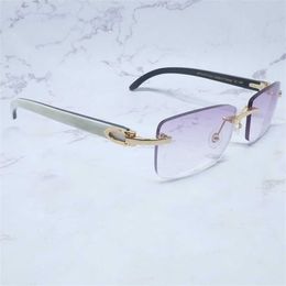 A115 Senza montatura ses Designer Carter Square Bianco Nero Buffs Occhiali Occhiali alla moda Gafas De Sol Hombre Glas