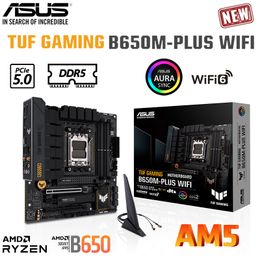 ASUS Socket AM5 TUF GAMING B650M-PLUS WIFI Motherboard Support AMD Ryzen 7000 Series DDR5 128GB PCIe 4.0 M.2 SSD Places-Me New