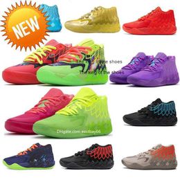 2023Lamelo shoes LOW 2022 Lamelo Ball MB 01 Basketball Shoes Rick Red Green And Morty Galaxy Purple Blue Grey Black Queen Buzz City MeloLamelo shoes
