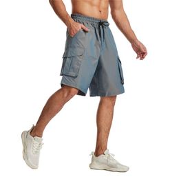 Running Shorts Multiple Pockets Sport Men Sports Jogging Fitness Training Quick Dry Male Gym Short Pants