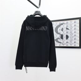 Men's Hoodies & Sweatshirts 2023fw Mastermind Diamond Hoodie Men Woman 1:1 -Quality Hooded Fashion Heavy Fabric MMJ Pullover