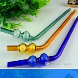 Colour gourd glass straw Wholesale Glass Bongs Accessories, Glass Water Pipe Smoking