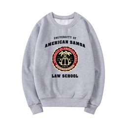 Womens Hoodies Sweatshirts University of American Samoa Law School Sweatshirt Crewneck Unisex Pullovers Graphic Women Streetwear Tops 230310