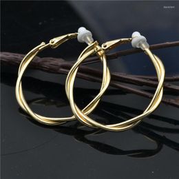 Backs Earrings Ear Clip Without Piercing For Women Fashion Jewellery Star Beautiful Girl Gold Pentagram Youth Student Ladies