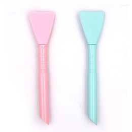 Makeup Brushes 1Pc Silicone Mask Brush Professional Soft Mud Silica Gel Pink Green Mixing DIY Cosmetic Beauty Tools