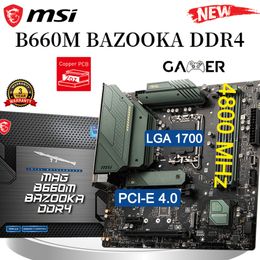 LGA 1700 MSI MAG B660M BAZOOKA DDR4 Mainboard Support Intel 12th CPU Dual Channel D4 128GB 4800MHz RAM PCI-E 4.0 Motherboard NEW