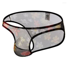 Underpants KWAN.Z Underwear Men Jockstrap Cueca Masculina Transparent Mens Briefs Slip Homme Sous Vetement Men's Sexy