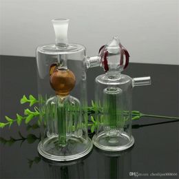 Smoking Pipes Strawberry linked glass water bottle Glass bongs Oil Burner Glass
