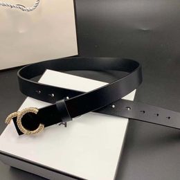 Luxury designer belt women belts Diamond inlay buckle head Cowhide belts Luxury Pin needle Buckle Beltss Width 3.0cm size 95-115cm fashion Casual Lovers Gift