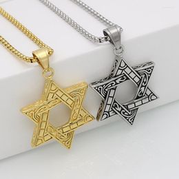 Pendant Necklaces Men's Hip Hop Punk Retro Six Pointed Star Necklace Women Fashion Cthulhu Mythical Jewelry Accessories