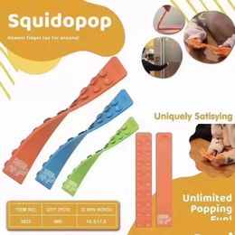 Decompression Toy Squidopop Fidget Toys Suction Cup Square Pat Sile Sheet Children Relief Squeeze Anti Soft Squishy Drop Delivery Gi Dhuew