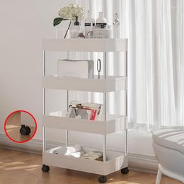 Hooks 2023 Multilayer Storage Cart Home Shelves Mobile Shelving Rolling Wheels For Kitchen Bedroom Bathroom Organiser