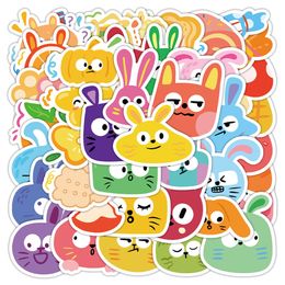 60Pcs Wholesale Cartoon Rabbit Stickers Waterproof Sticker For Luggage Laptop Skateboard Notebook Water Bottle Notebook Suitcase Bicycle Car Decals