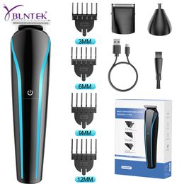 Hair Trimmer YBLNTEK 3 In 1 Electric Hair Trimmer for Men Grooming Kit Beard Nose Ear Trimmer Rechargeable Barber Hair Cutting Machine 230310