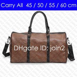 CARRY ON ALL BANDOULIERE 60 55 50 45 cm Designer Womens Mens Travel Duffle Duffel Bag Luxury Rolling Softside Bagages Set Suitcas231z