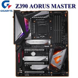 LGA 1151 For Gigabyte Z390 AORUS MASTER Motherboard CPU Core i9 i7 i5 i3 64GB DDR4 4133(O.C.)MHz PCI-E 3.0 Placa-Me de 1151 ATX