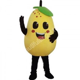 Super Cute Adult size Pears Fruit Mascot Costume Cartoon Character Outfit Suit Halloween Adults Size Birthday Party Outdoor Outfit Charitable