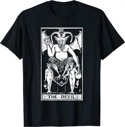 Men's T Shirts Witch Craft Wiccan Card Witchy Gothic Scary O-Neck Cotton Shirt Men Casual Short Sleeve Tees Tops Harajuku Streetwear