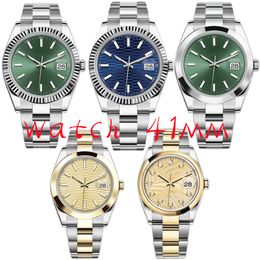 Automatic men's mechanical watch 41mm 904L stainless steel silver/gold/rose gold swimming watch design classic sapphire luminous business watches montre de luxe