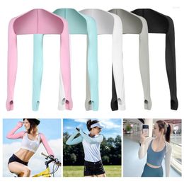 Knee Pads Shawl Arm Sleeves Sunscreen Ice Silk Summer UV Protection Cover Long Cuff Outdoor Cycling Unisex