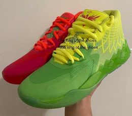 2023Lamelo shoes 2023 mb.01MEN Blue LaMelo Ball Rick and Morty Men Basketball Shoes With Box High Quality Queen City Black Red Grey SportLamelo shoes