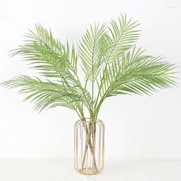 Decorative Flowers Green Artificial Palm Leaf Plastic Plants Home Garden Outdoor Decorations Scutellaria Tropical Tree Fake Leaves Bonsai