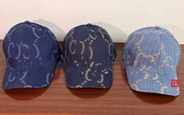 New Letters Slimming Printed Denim Peaked Cap Couple European and American Style Baseball Caps