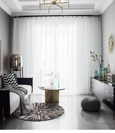 Curtain & Drapes Window Gauze White Is Not Permeable The Person Balcony Mode Sitting Room Shade