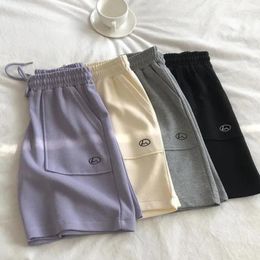 Running Shorts 2023 Fashion Women Sports High Waist Pants Wide Leg Loose Casual Summer Solid Color Oversize Female Short