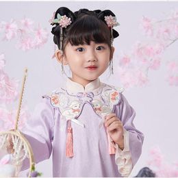 Ethnic Clothing Girls' Cheongsam Qipao Dresses Cute Tang Court Style Embroidery Party Costumes Cosplay Children Suit Baby 2023