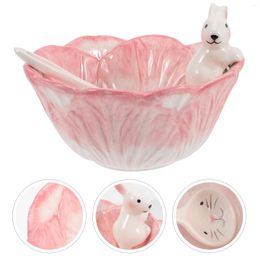 Bowls Bowl Easter Dish Ceramic Candy Fruit Snack Serving Plate Dessert Party Basket Ramen Salad Cute Figurine