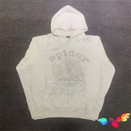 Men's Hoodies Sweatshirts Puff Print White Sp5der Hoodie Men Women Web Graphic 1 1 Quality Spider 555555 Hoodie Heavy Fabric Young Thug Sweatshirts 230310