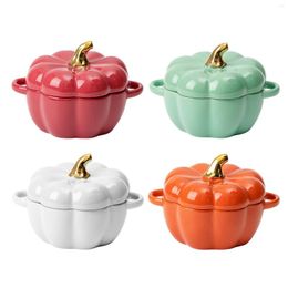 Bowls Pumpkin Cup Heat And Cold Resistant Microwave Safe For Pasta Soup