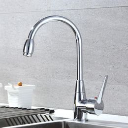 Bathroom Sink Faucets Zinc Alloy Kitchen Single Handle Wash Basin Faucet Cold And Water Swivel Platform Mounted Accessories