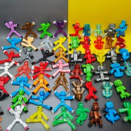 Anime Manga Can Choose 8cm Sticky Robot Action Toy Figures with Sucker Deformable Plastic Animals Figure Stikbot Toys 230309