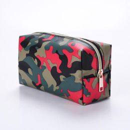 Cosmetic Bags & Cases Camouflage Print Bag Men Women Waterproof PU Travel Toiletry Organiser Ladies Beautician Make Up Wash Storage Pouch