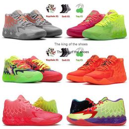 2023Alamelo ayakkabı 1 lamelo top 1s MB.01 Erkek Basketbol Ayakkabıları Kraliçe Şehir Galaxy Tüm Mavi Buzz Rock Ridge Kırmızı Bej Menlamelo Ayakkabı için