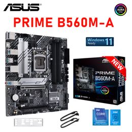 ASUS PRIME B560M-A Intel B560 Motherboard Socket CPU LGA 1200 Micro ATX Mainboard Desktop USB3.2 Gen2 M.2 SATAT III 128GB New