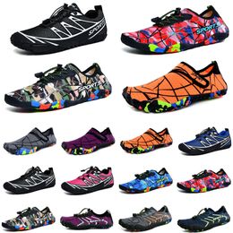 Water Shoes orange grey black wading shoes beach shoes couple soft-soled creek sneakers grey barefoot skin Snorkelling wading fitness women sports trainers