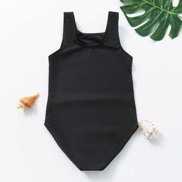 One-Pieces Girls Swimsuit Sequined Bathing Suit 2-9years Black Unicron One Piece Swimsuit Children Summer Swimwear
