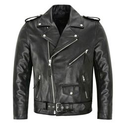 Men's Leather Faux Leather Boutique Punk Men PU Leather Jacket Motorcycle Fashion Slim Fit Leather Coat 230310