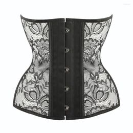 Bustiers & Corsets Lace Steel Bones Corset