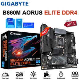 LGA1700 Gigabyte B660M AORUS ELITE DDR4 Motherboard Support Intel Core 12th Gen CPU D4 128GB 5333(O.C.)MHz RMA M.2 New Mainboard