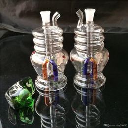 Colour spiral four claw potWholesale Bongs Oil Burner Pipes Water Pipes Glass Pipe Oil Rigs Smoking