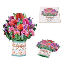 Gift Cards Up Cards 98 X 98in 3D Flower Greeting Card Up Bouquet For All Occasions Like Mothers Day Fathers Day Thinking Of You Sympathy Z0310