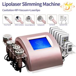 6 In 1 Laser Lipo Cavitation Loss Weight Vacuum Radio Frequency Rf 80K Cavi Body Slimming Ultrasonic Liposuction Spa Machine335