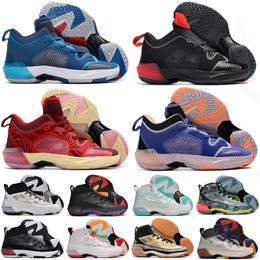 37 Low Lapis Men Basketball Shoes 37s Team Red Bred White Satou Sabally Man Women Sports Shoe Sneakers Size 36-46