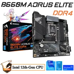 LGA 1700 Motherboard DDR4 Gigabyte B660M AORUS ELITE DDR4 Intel B660 Mainboard PCIe 4.0 Intel 12th-Gen CPU i3 i5 i7 i9 M.2 New