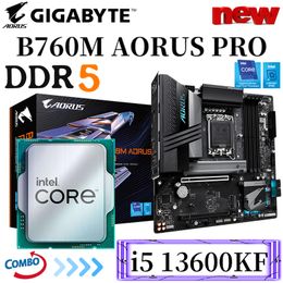 Gigabyte B760M AORUS PRO LGA 1700 Motherboard Intel 13th i5 13600KF CPU Support DDR5 128GB 7600(O.C.)MHz Desktop Mainboard New