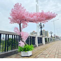 Decorative Flowers Artificial Cherry Tree Imitation White Wedding Party Home Decoration Fake Stage Outdoor Garden